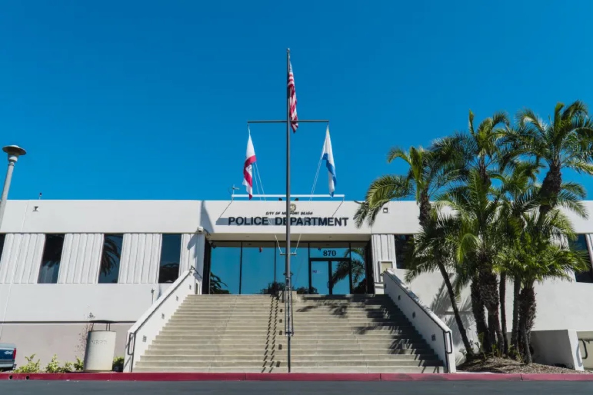 The current Newport Beach Police Department headquarters at 870 Santa Barbara Drive